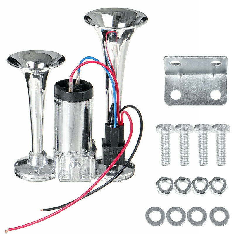 12 V/24 V Dual Trompeten Super Laut Elektrisches Magnetventil Auto  Elektrische Air Horn Lautsprecher Für Fahrzeug Auto SUV Lkw Lkw RV Boot