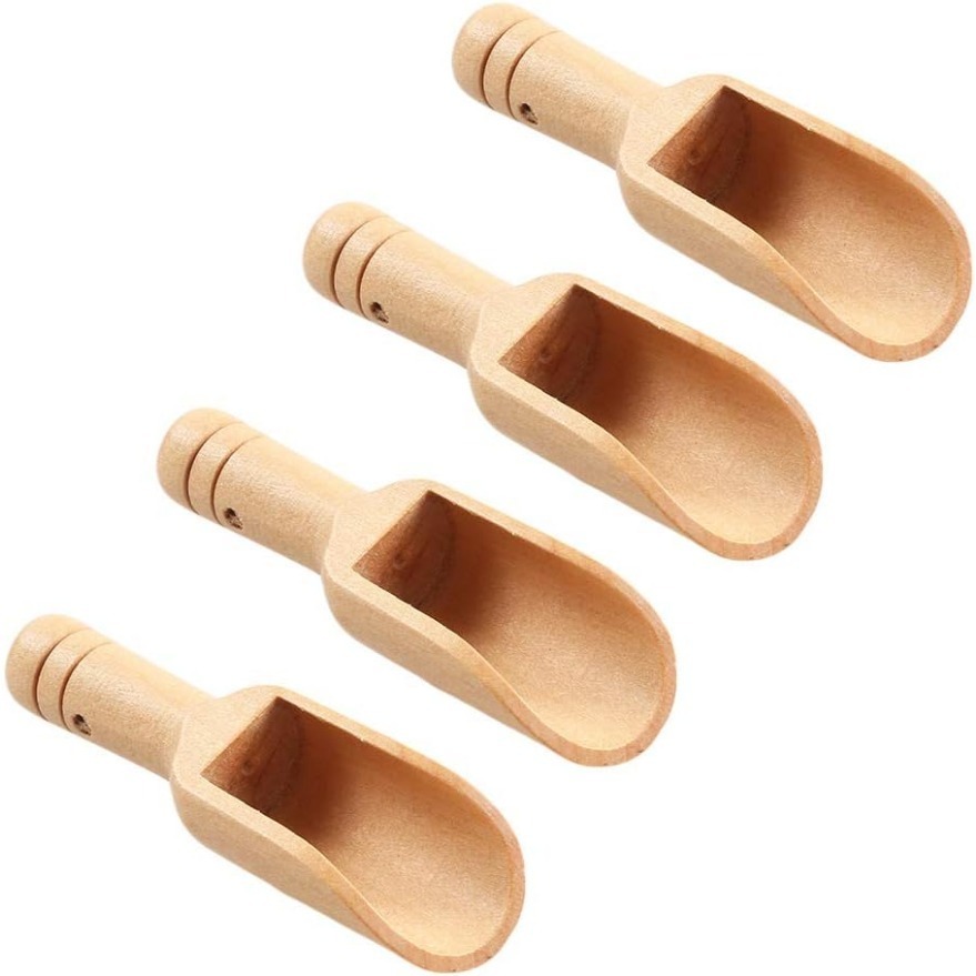 

4/8pcs, Mini Wooden Spoon, Mini Bamboo Spoons, Small Bath Salt Spoon, Tea Scoop, Small Spice Spoons For Sugar Scrubs, Spices, Bath Salts, Cooking, Kitchen Gadgets, Cheapest Items