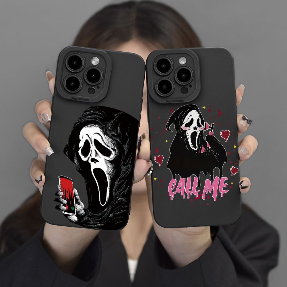 Black Liquid Silicone Phone Case for IPhone 13 12 11 14 15 Pro XS Max XR