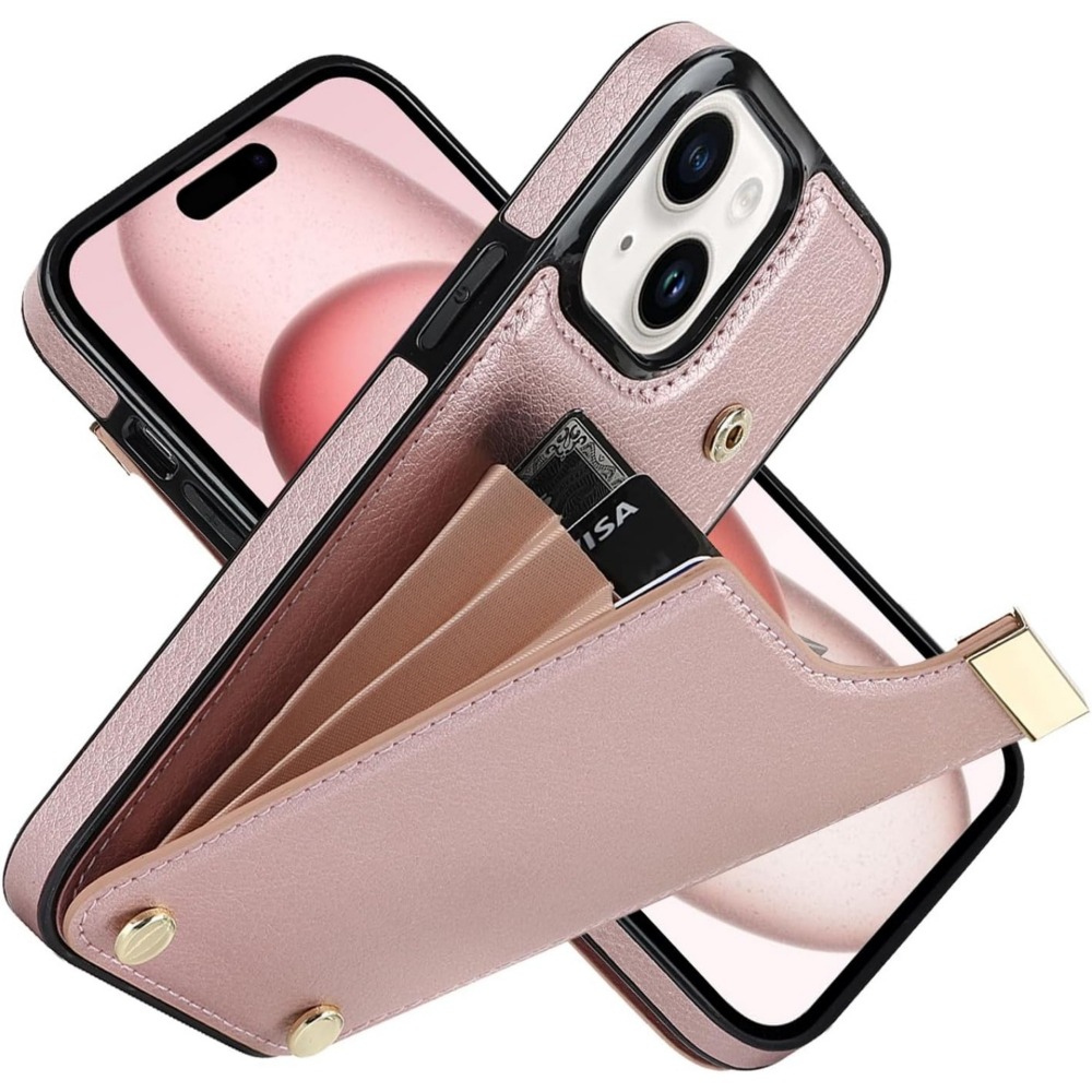 Funda para iPhone 15 Pro Max/15 Plus/15 Pro/15, Cartera Carcasa con  Tarjetero, Cubiertas Protectora de Doble Capa, Ranura Oculta,Gold,15 Pro  6.1'' : : Electrónicos