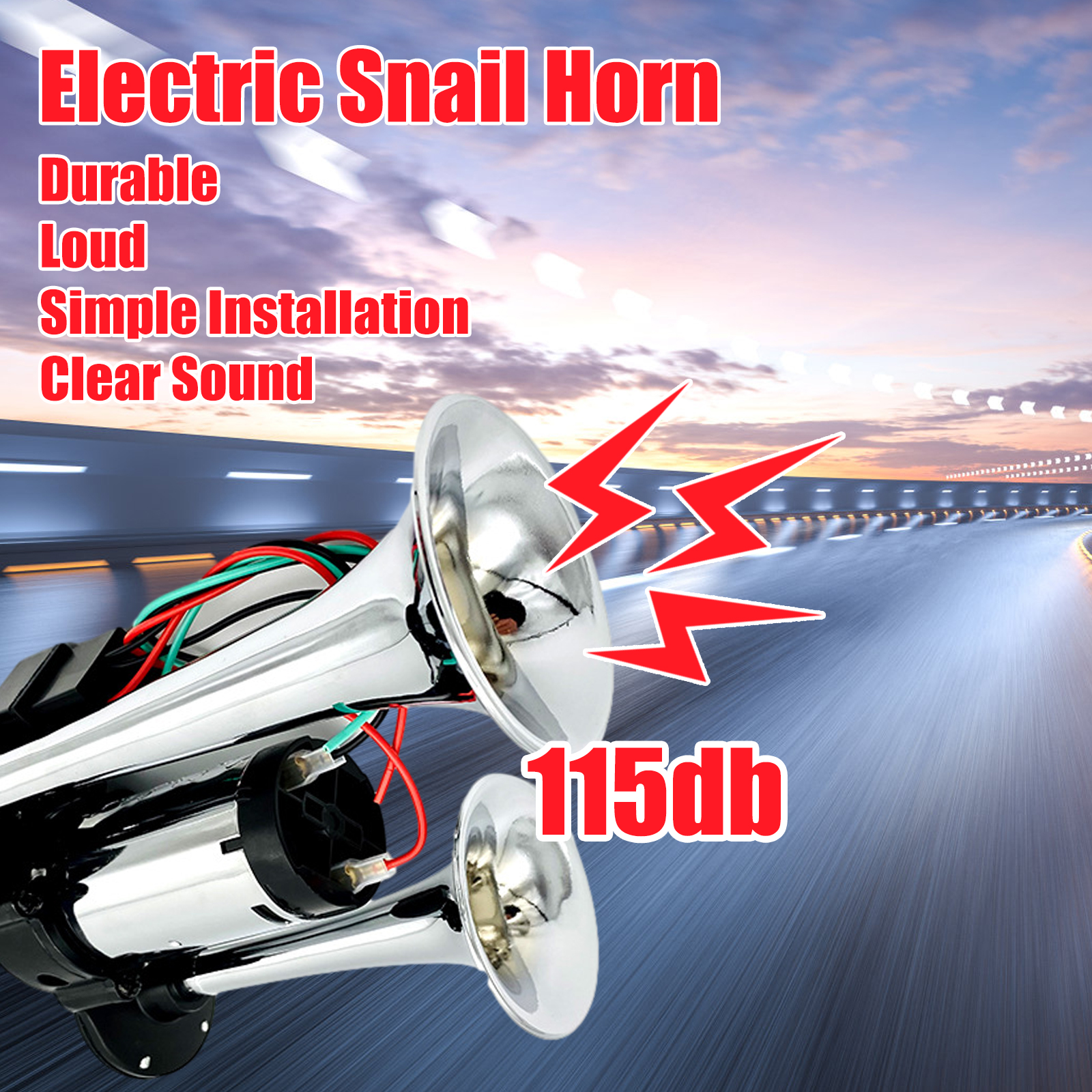 Car Air Horn Compressor Dual Trumpets Loud Car Horn Speaker - Temu