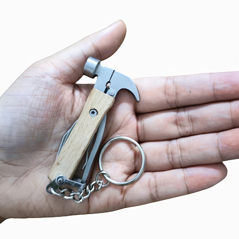 1pc Portable Can Opener Keychain Tool Bottle Opener Outdoor Travel