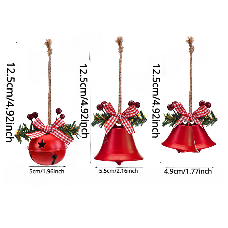 Single Pack Diy Accessories Christmas Open Horn Bell Metal - Temu