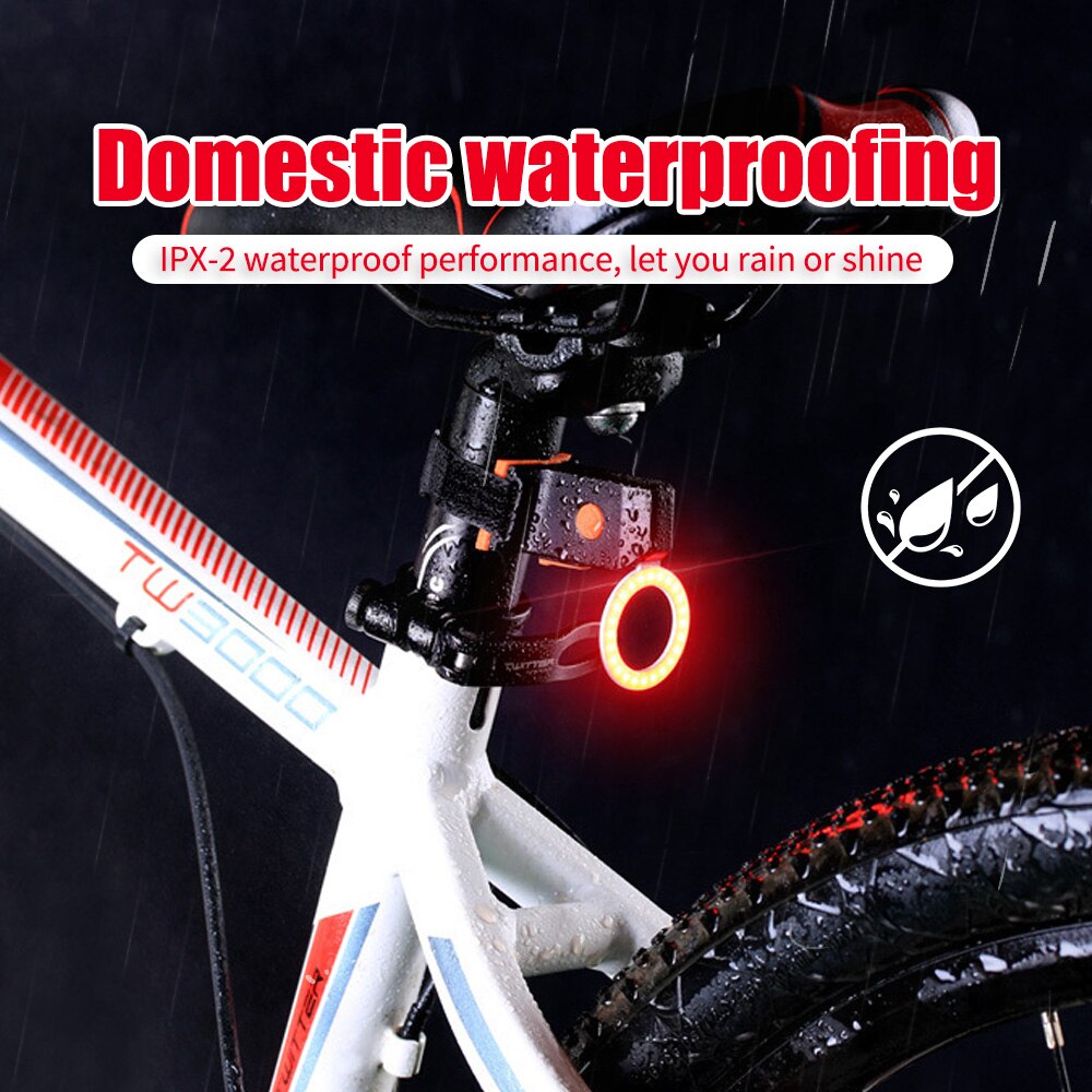 Luz Trasera De Bicicleta Modos De Iluminaci n M ltiples Luz LED Recargable Por USB Para Bicicleta Luces Traseras De Flash Para Tija De Sill n De Bi