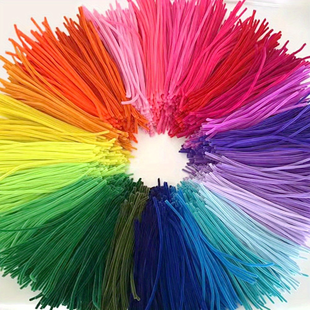 Eppingwin 200 PCS Pipe Cleaners Multi-Colored Pipe Cleaners Craft Supplies  20 Colors Chenille Stems for DIY Arts Crafts Project(Multi Color) Small  Pack Multi-Colored
