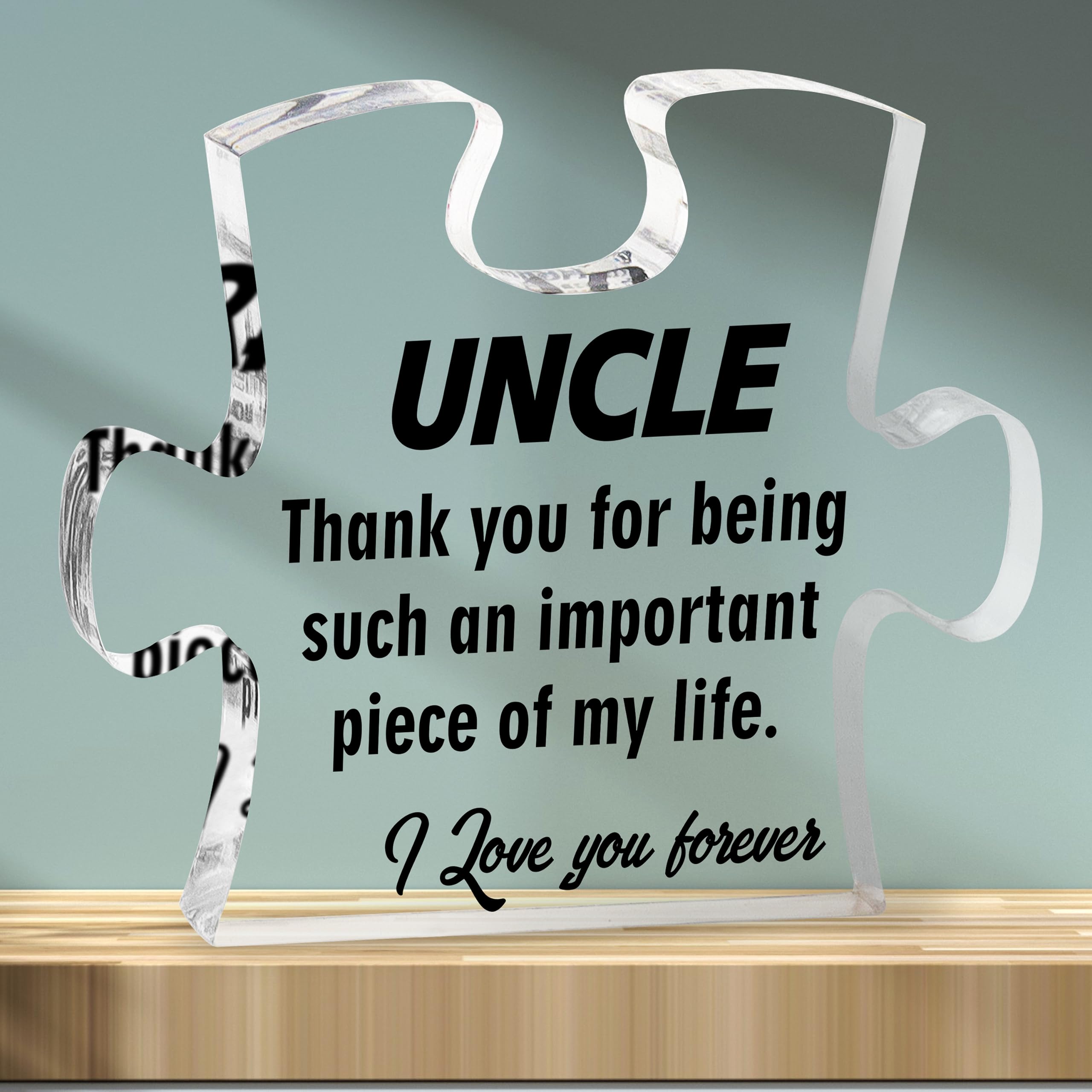 Dad Puzzle Acrylic Plaque - Cute, Transparent - Meaningful Gift for Any  Occasion