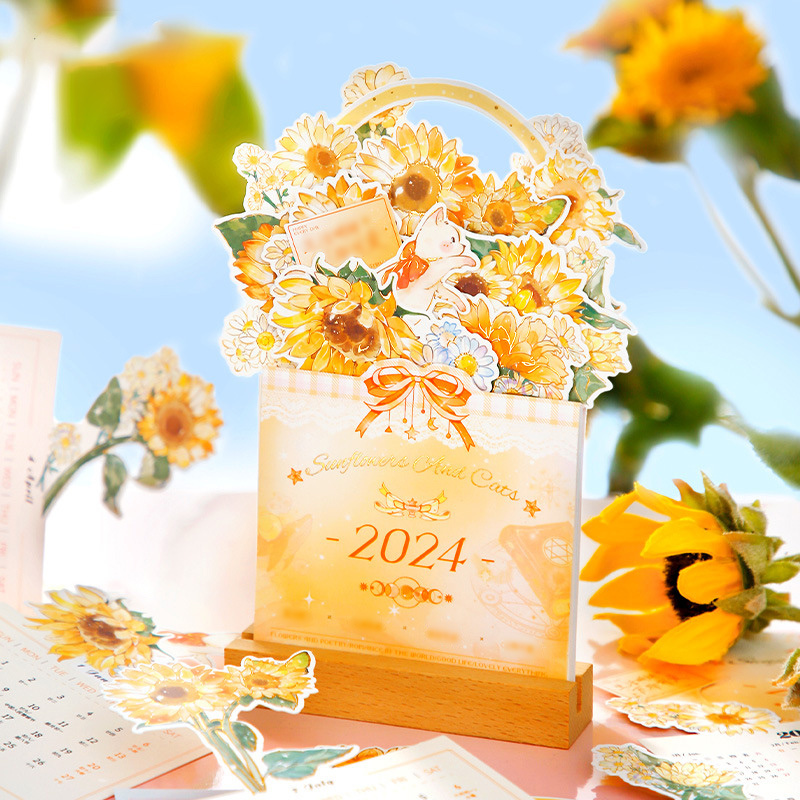 3D FLOWER 2024 CALENDAR