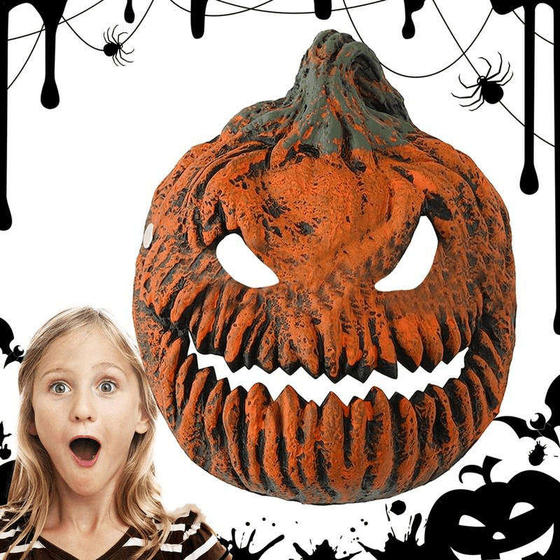 Halloween Terror Ghost Scary Pumpkin Mask Halloween Pumpkin - Temu