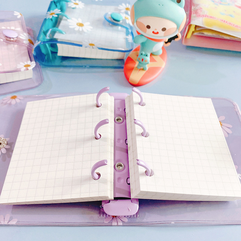 MAGICLULU 3pcs Transparent Loose-leaf Book Transparent Scrapbook Loose-leaf  Notebook Travel Scrapbook Blank Scrapbook Journal Sketchbook Notebook