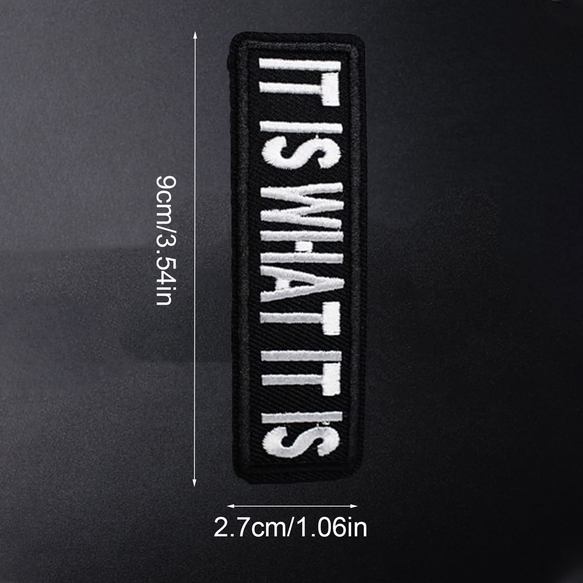 Black Rectangular Letter Embroidery Patches Stick On Clothes - Temu