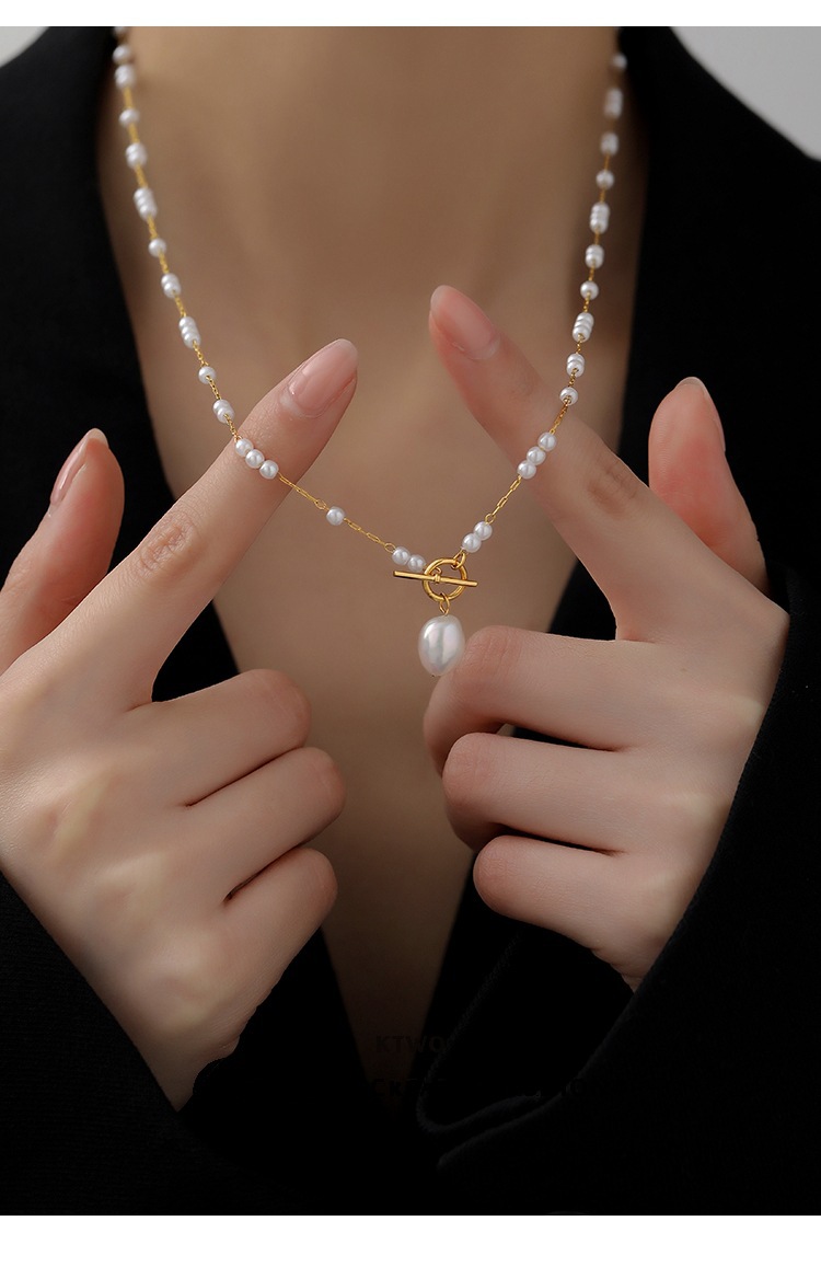 barokko ayollar uchun uzun moda simulyatsiya marjonli marjon 0t qulflash bilan marjon zanjir tafsilotlari 6