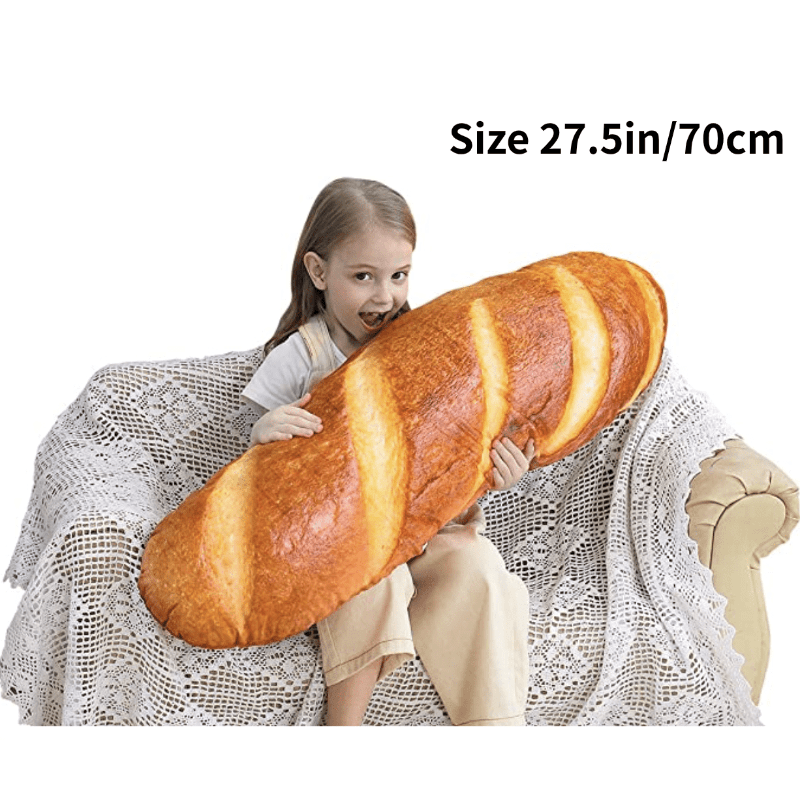 Soft Bread Pillow 3d Simulation Bread Shaped Plush Pillow - Temu