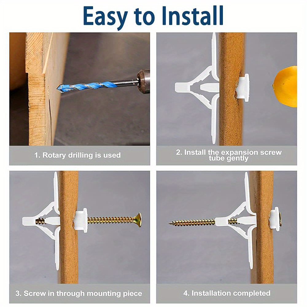 Drywall Anchor Kit Hollow Wall Anchors Plasterboard Plugs Temu Australia