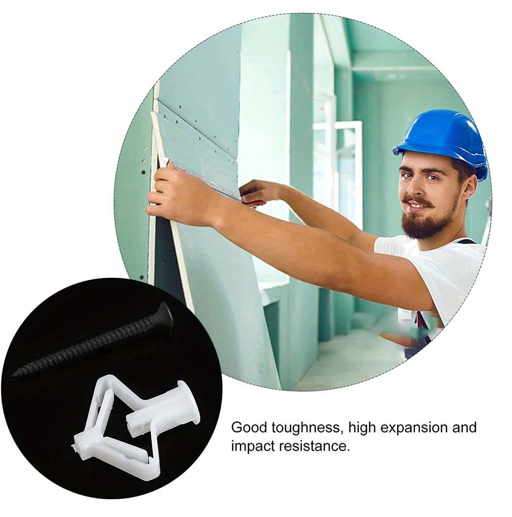 Drywall Anchor Kit Hollow Wall Anchors Plasterboard Plugs Temu Australia