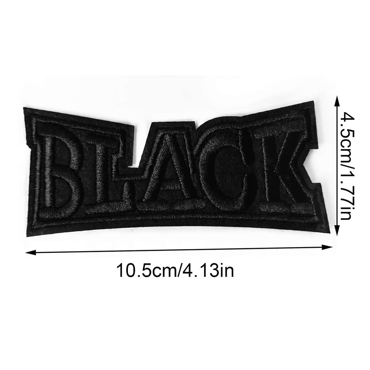 Black Embroidery Patch Hot Melt Glue Ironing Cloth Sticker - Temu