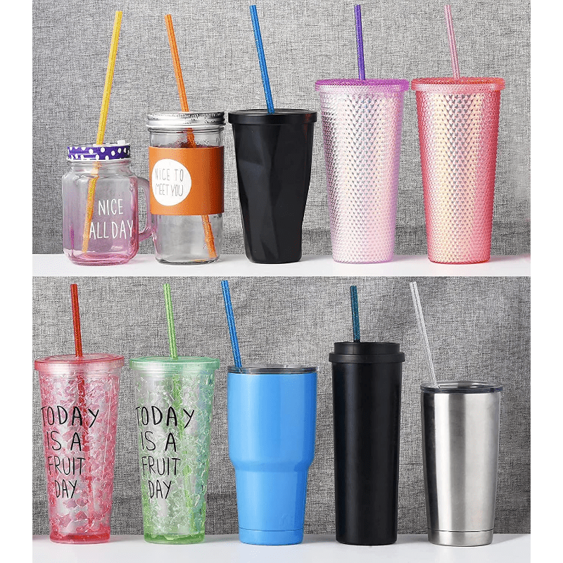 Tumbler Replacement Straw Clear Glitter Stanley 40 Oz Replacement
