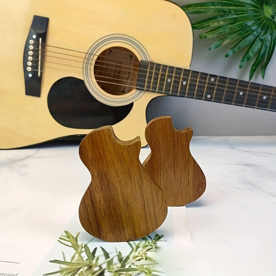 Pics de Guitare en Bois avec Étui de Rangement Médiator