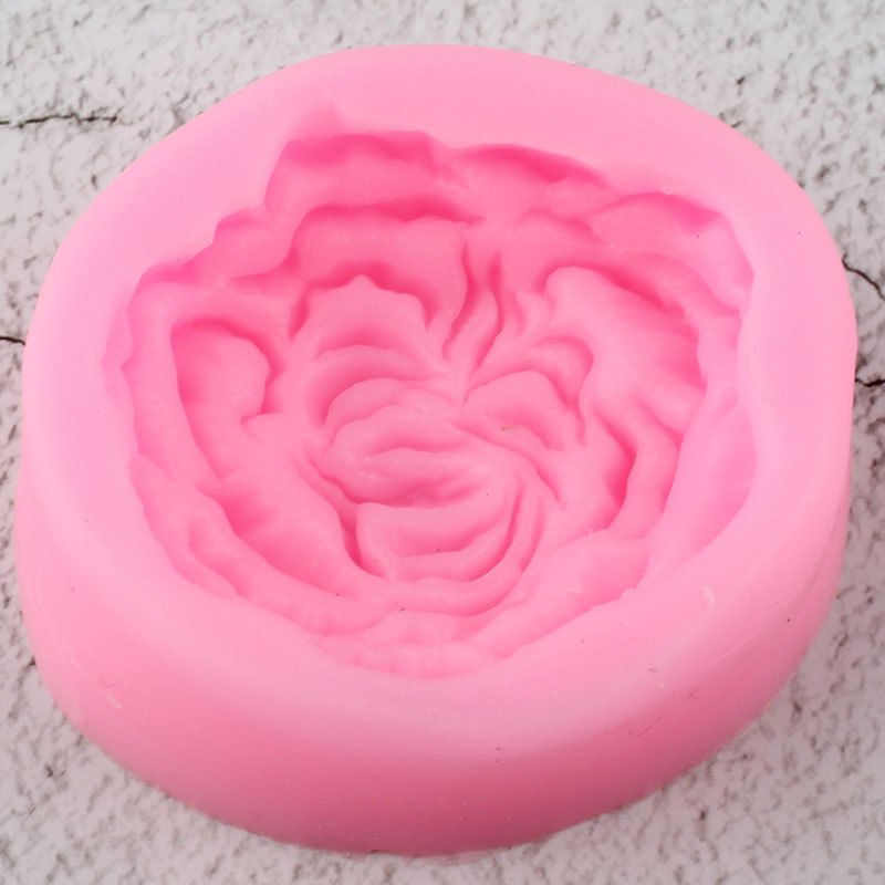 3d Peony Flower Silicone Molds Diy Chocolate Moulds Cupcake - Temu