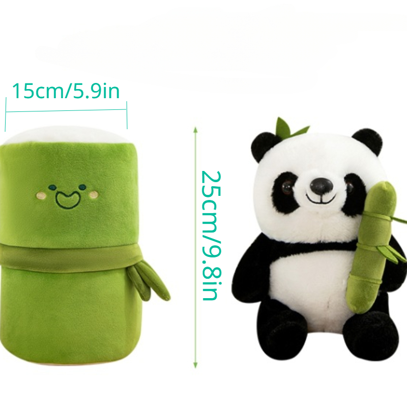 bamboo panda doll plush toy cute holding bamboo panda doll cartoon national treasure panda 6