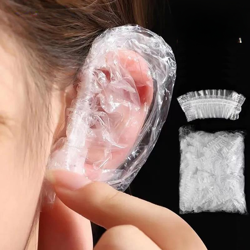60 Pcs Ear Covers for Shower, Disposable Ear Covers Waterproof  Self-Adhesive Ear Stickers for Bath Swimming Bathing and Other Water Sport