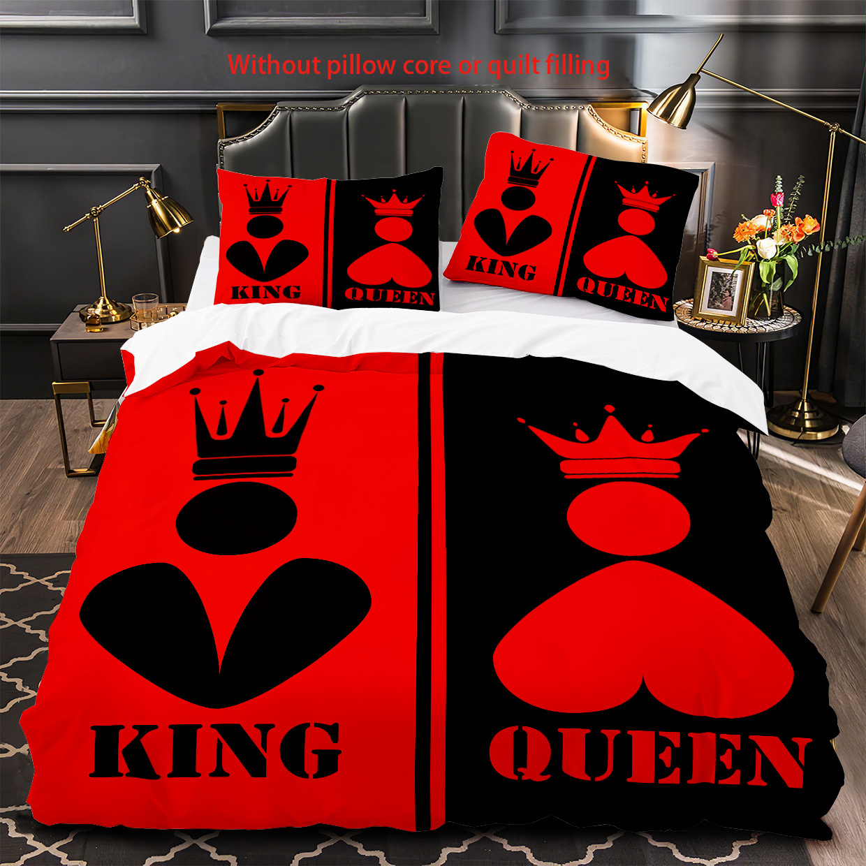 King and queen outlet crown pillow cases