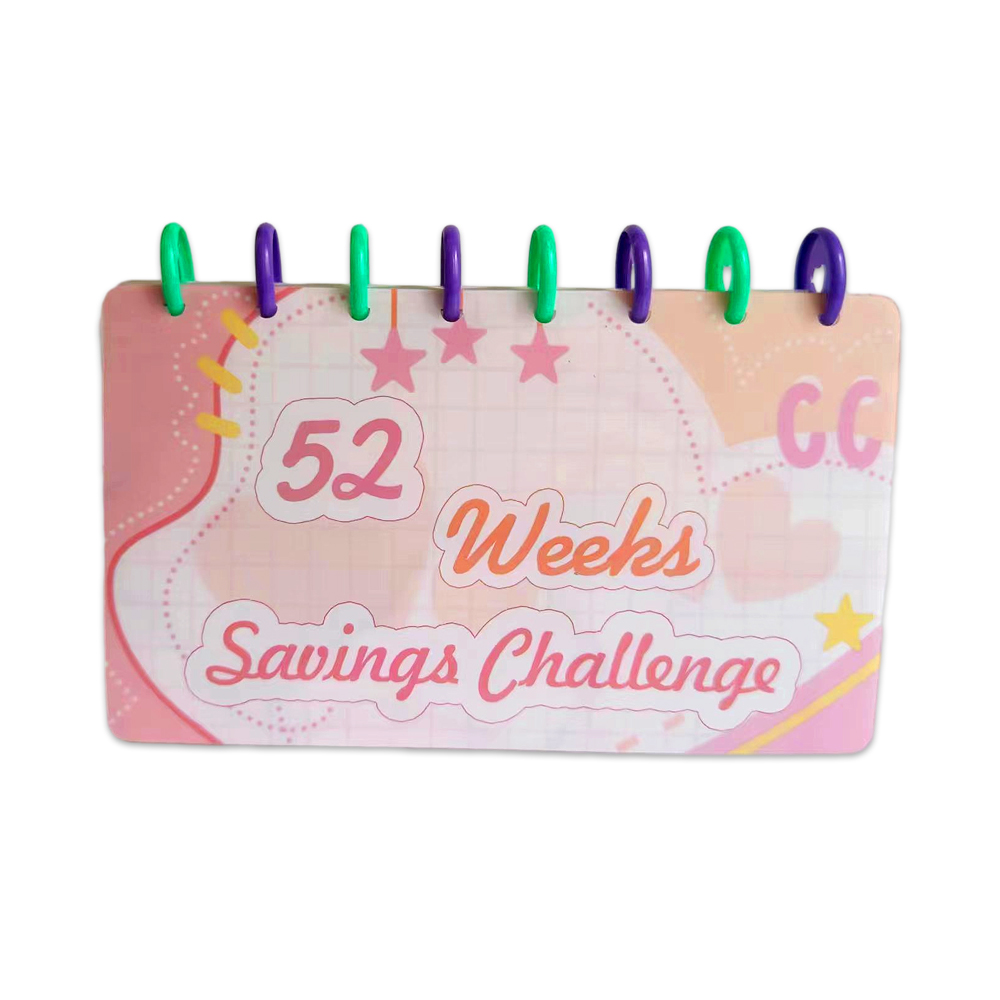 52-week Money-saving Challenge Folder For Man Women And Students - Temu  Israel