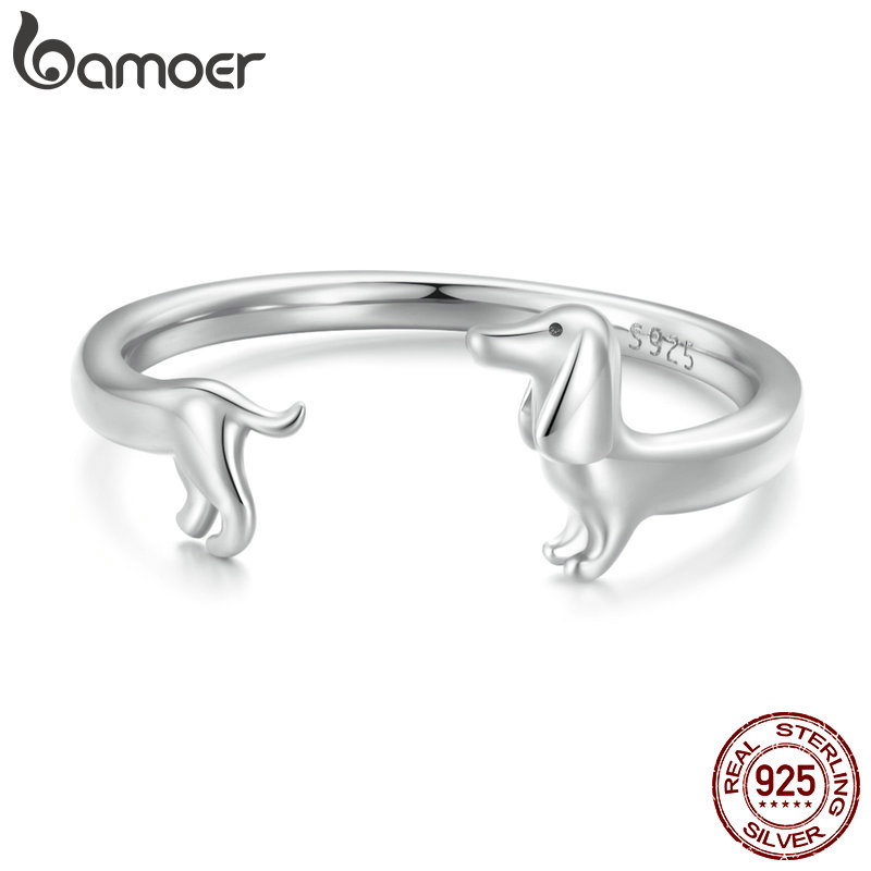 Sterling silver hot sale dachshund ring