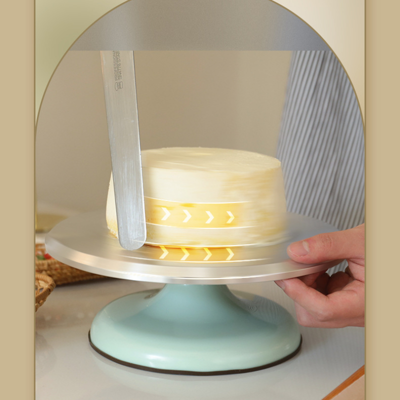 Plato giratorio de aleación de aluminio para decoración de tartas