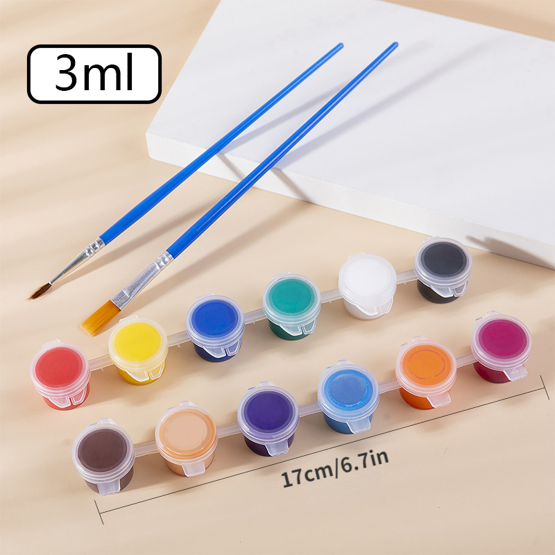 20ml/bottle Metallic Pearlescent Acrylic Paint Hand-painted Waterproof DIY  Plaster Doll Coloring Model Graffiti Craft