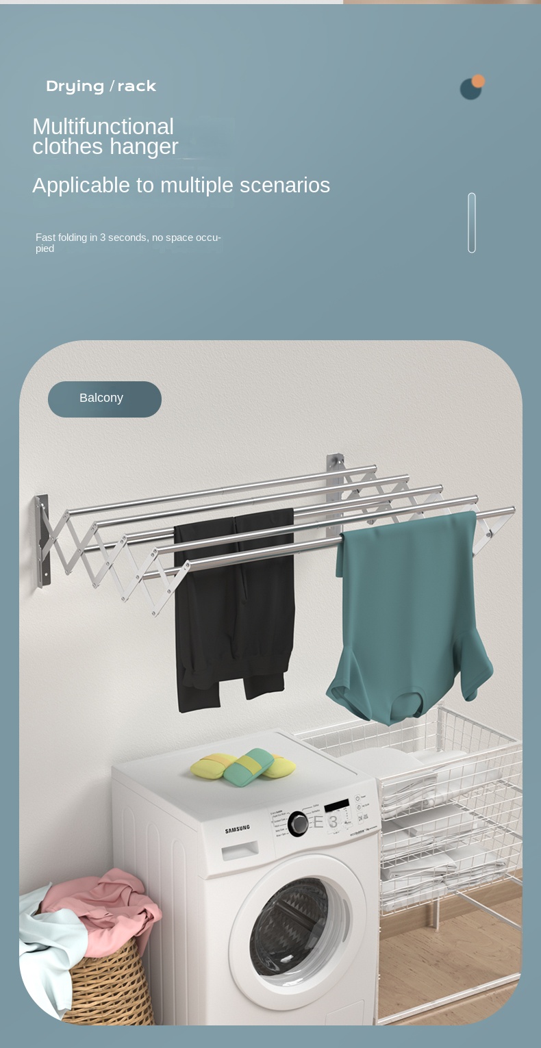 Space saving Clothes Drying Rack Wall Mounted Collapsible Temu