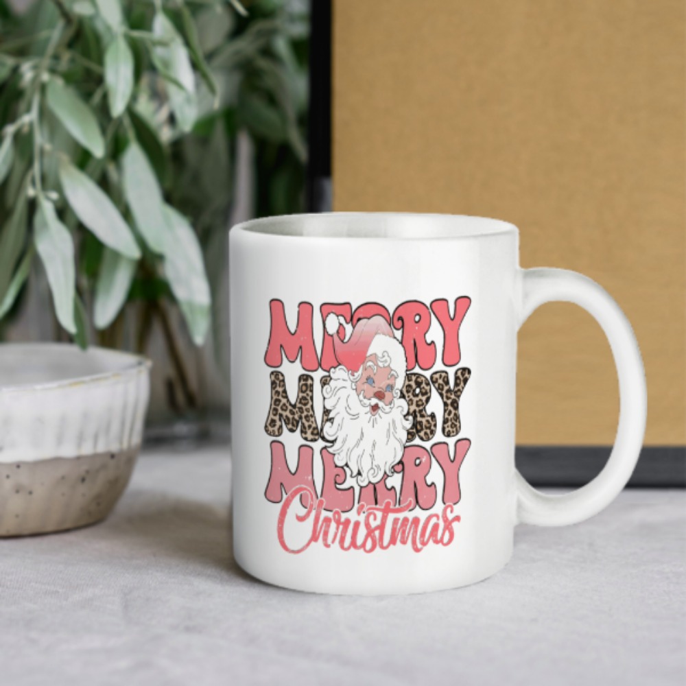 Shaped Mug - Santa Pink