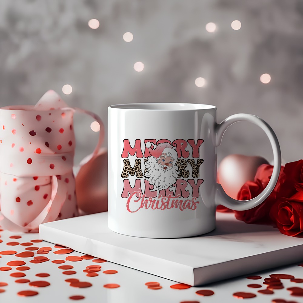 Shaped Mug - Santa Pink