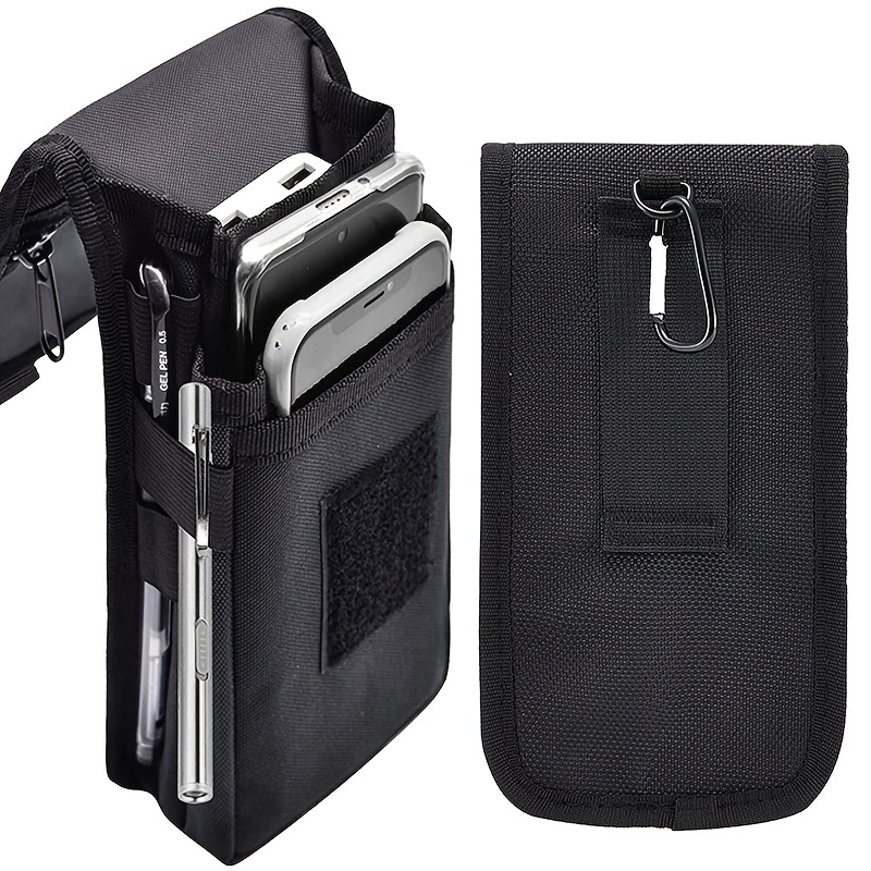 

Men's Waist Bag Phone Card Holder Hanging On Belt With Side Tie For Pen, Multi-functional Portable Belt Bag For Men's & Women's Outdoor Activities