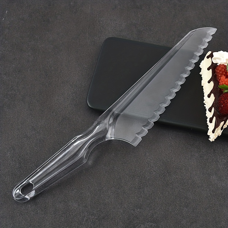 Baking Pastry Tools Disposable Plastic Cake Knife Serrated