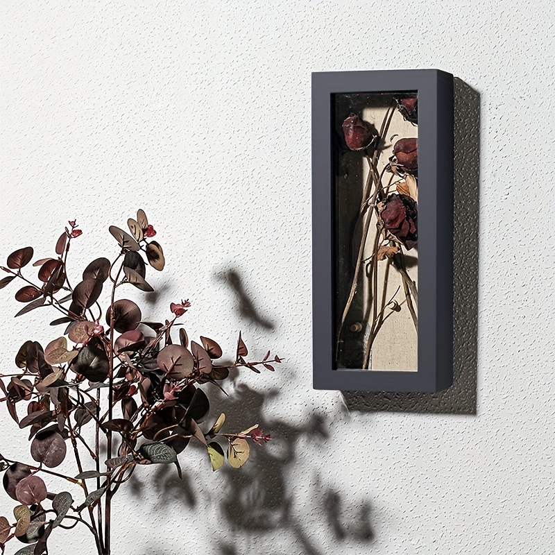 Black Transparent Flower Frame Diy Dried Flower Frame Home - Temu