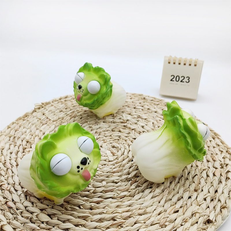 Vegetable Dog Decompressing Toy with Exploding Eyes