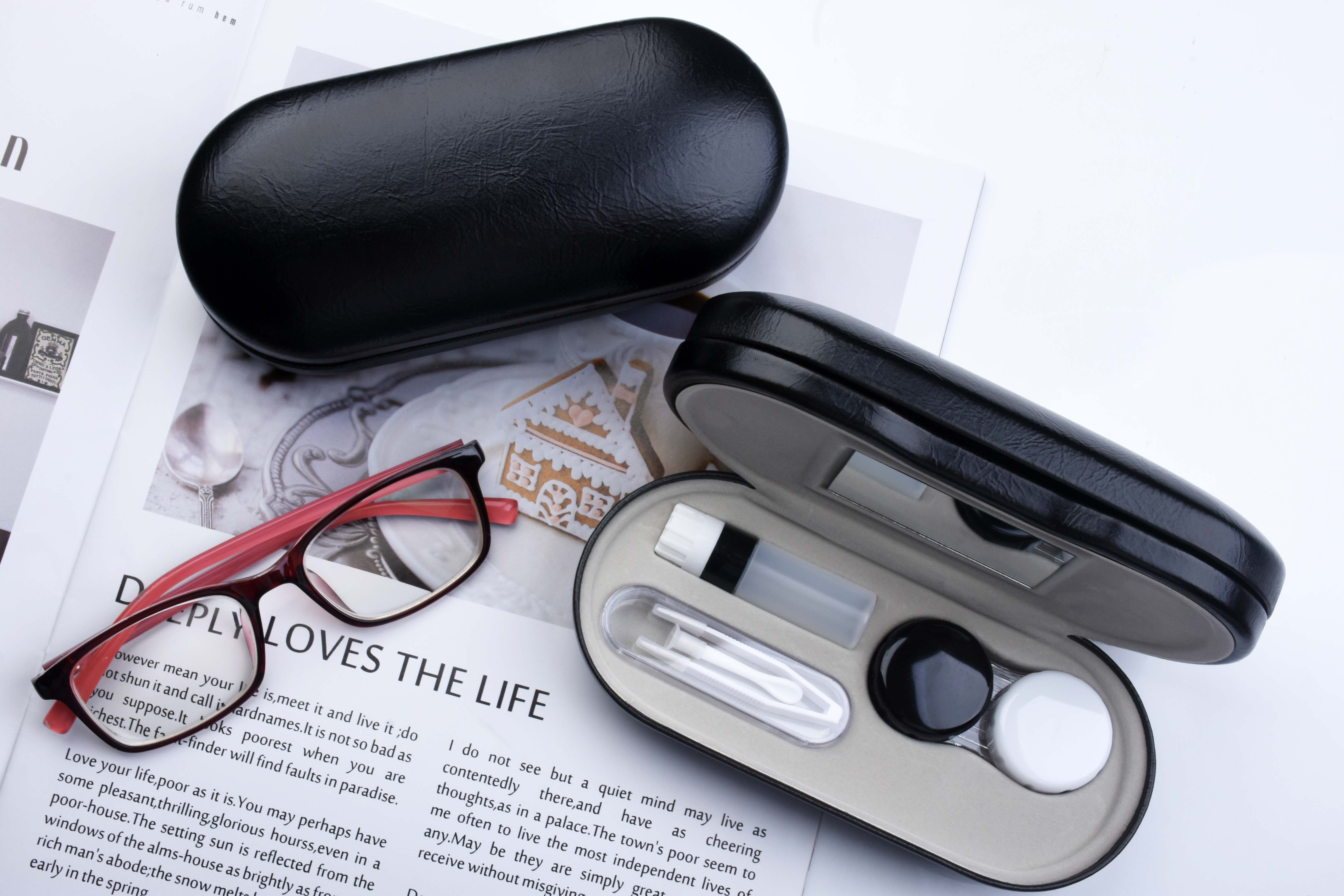 1pc Doppelschicht-Brillenetui, Druckbeständige Tragbare Kreative  Aufbewahrungsbox, Dual-Use-Box Für Kontaktlinsen Und Myopie-Brillen - Temu  Germany