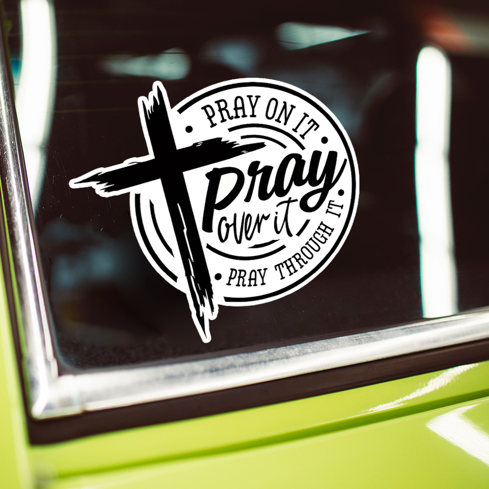 pray. Vinyl Decal - Prayer Religious - Die Cut Sticker