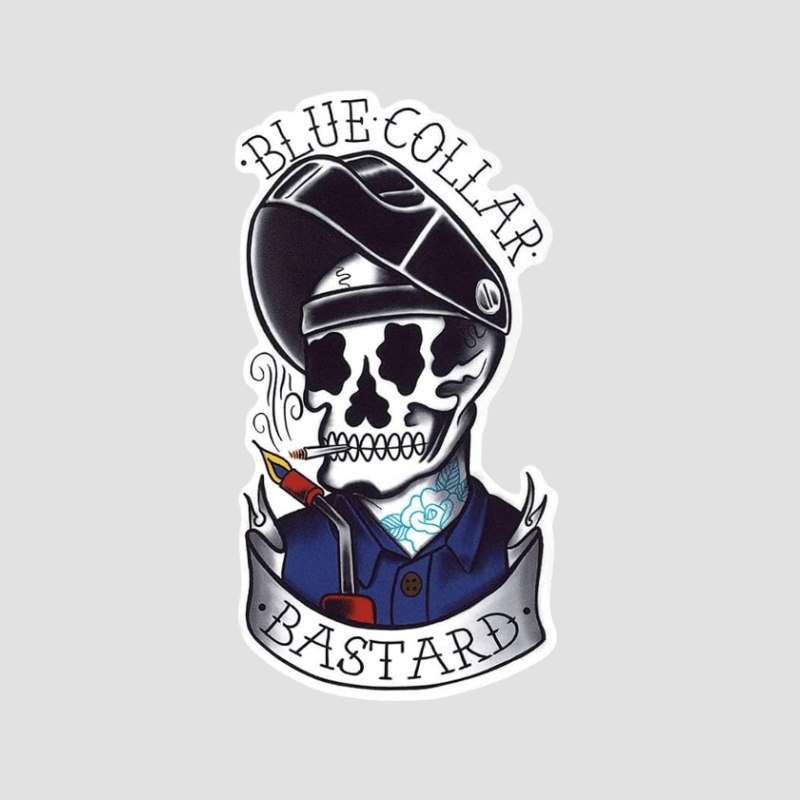 *Blue Collar Sticker