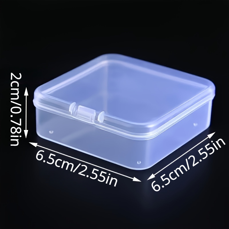 BESPORTBLE Caja organizadora transparente de 8 unidades, contenedor de  almacenamiento pequeño, caja organizadora de piezas pequeñas, caja de
