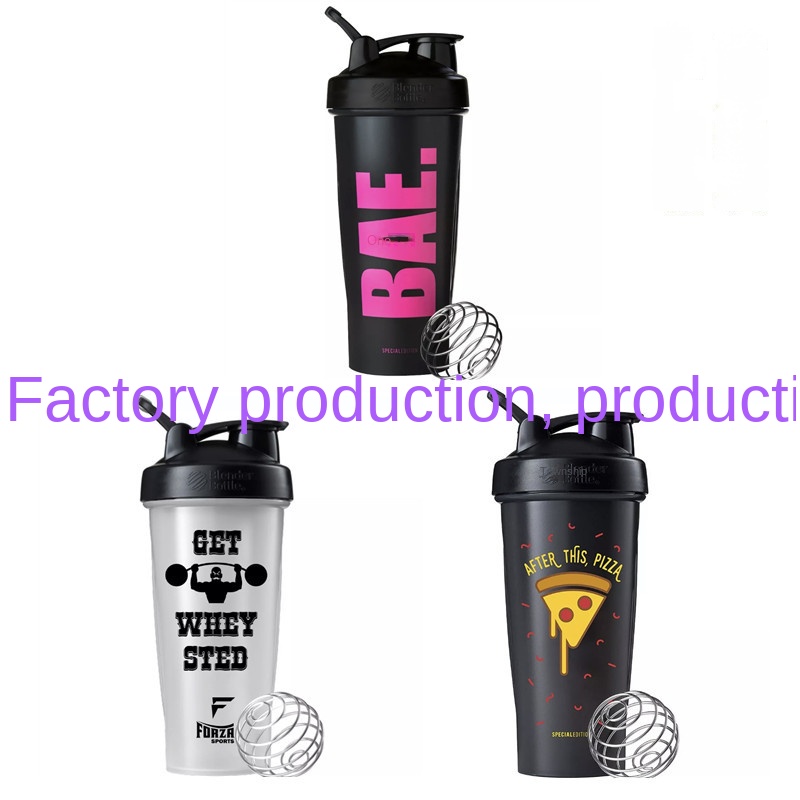 1pc 400ML Shaker Bottle Colorful Whey Protein Powder Mixing Bottle,Fitness  Gym Shaker Outdoor Portable Plastic Drink Cup