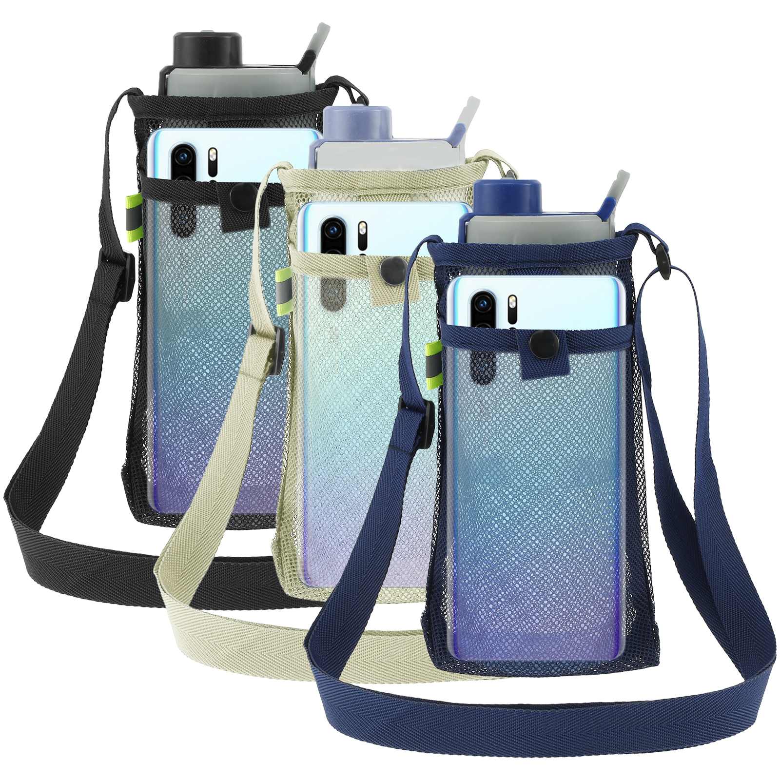 Nuovoware Water Bottle Carrier Bag Fits Stanley 40 Oz Tumbler With Handle,  Water Bottle Bag With Adjustable Shoulder Strap, Neoprene Bottle Holder For
