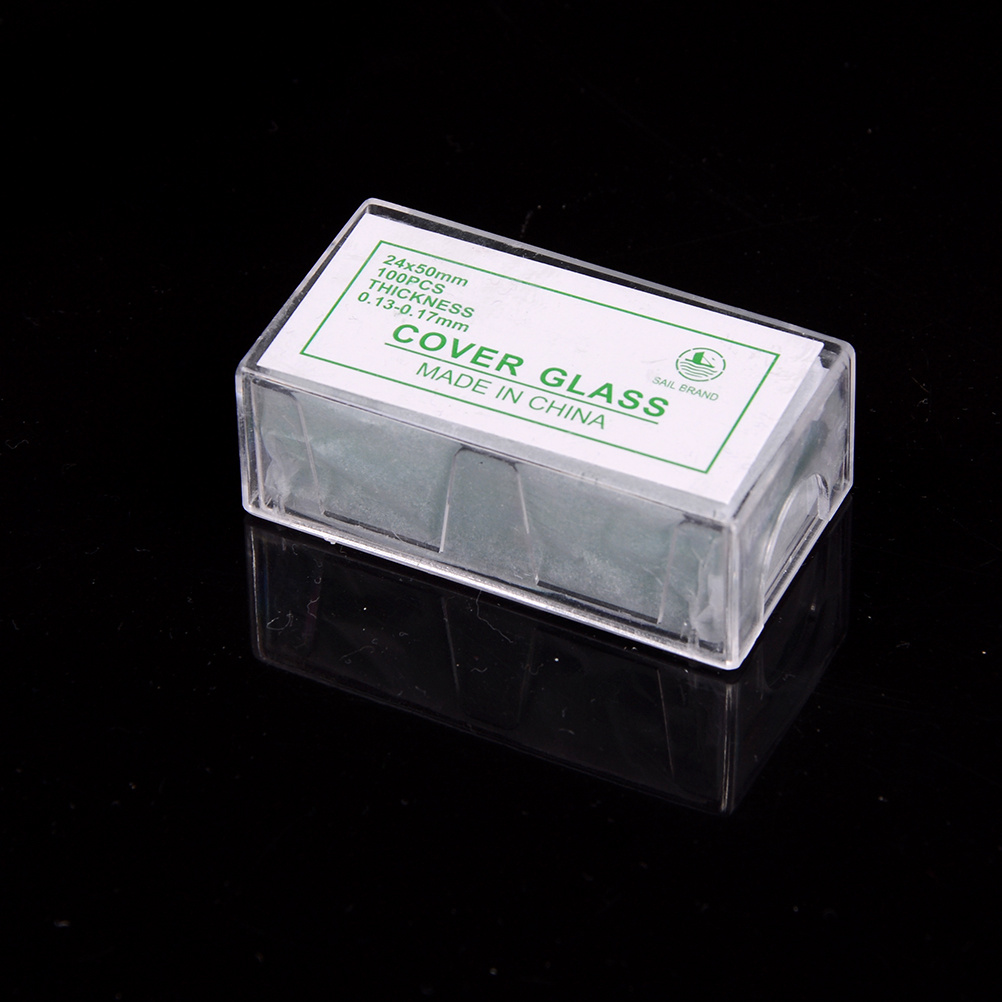 

100pcs Glass Micro Cover Slips 24x50mm - Microscope Slide Covers