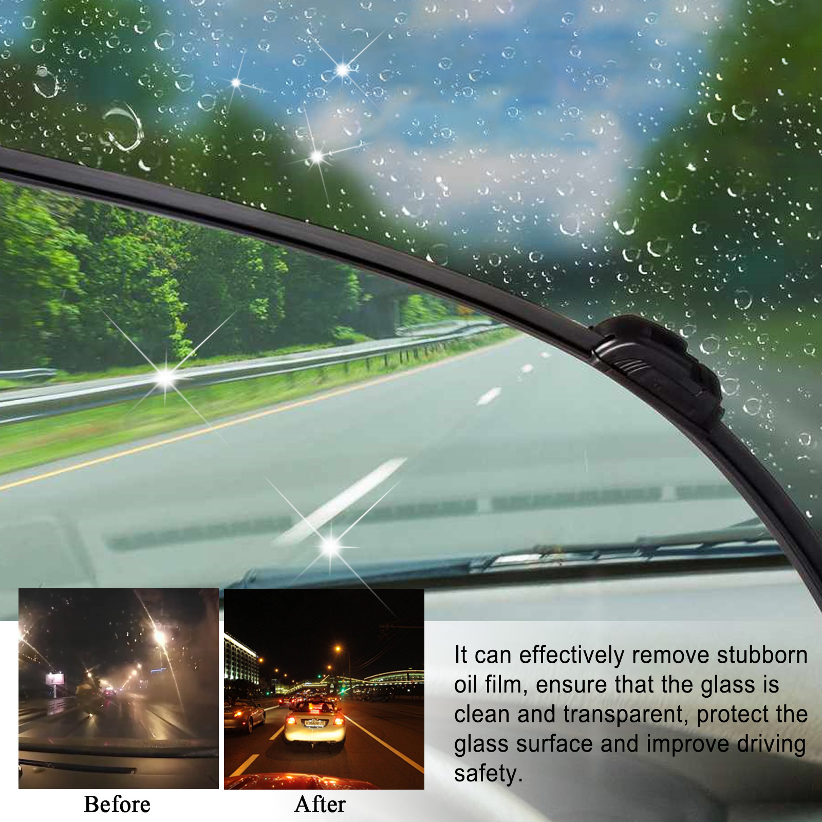 Clear Bottom View: Car Windshield Defogger And Glass Cleaner - Temu