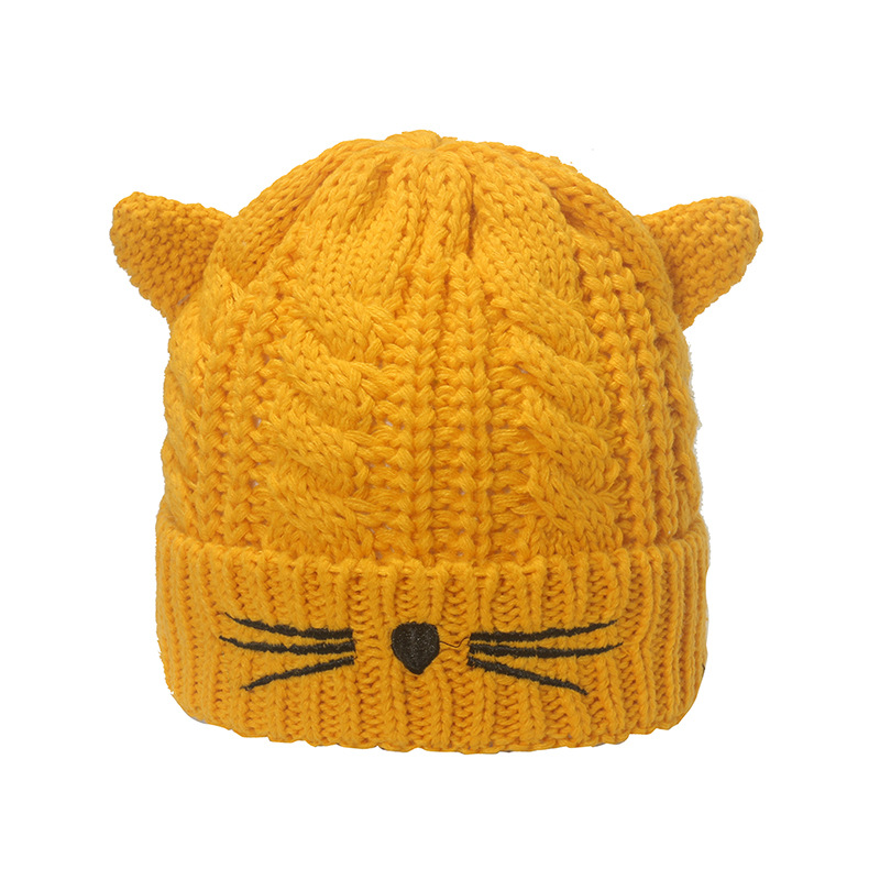 Winter Knitted Bear Beanie Hat Cute Korean Crochet Slouchy -  in 2023