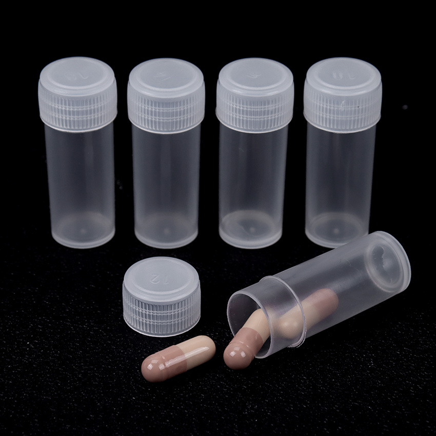 20pcs 0.17oz Plastic Sample Bottle, Test Bottle, Mini Small