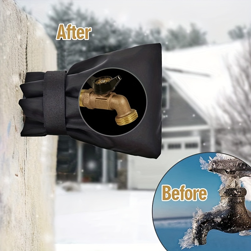Winter Outdoor Faucet Cover Self Sealing Thermal Insulation Foam Reusable  Fastening Ring Tap Protection From Freezing - AliExpress