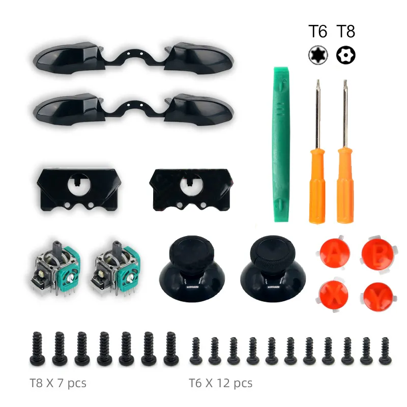 igen sortere whisky Bumpers Replacement Kit Lb Rb Button Triggers Parts For Xbox One Elite  Controller(with Abxy Buttons Mod Kit And T8 Screwdriver Repair And Fix)  Halloween, Thanksgiving, Christmas, Birthday Gifts - Temu