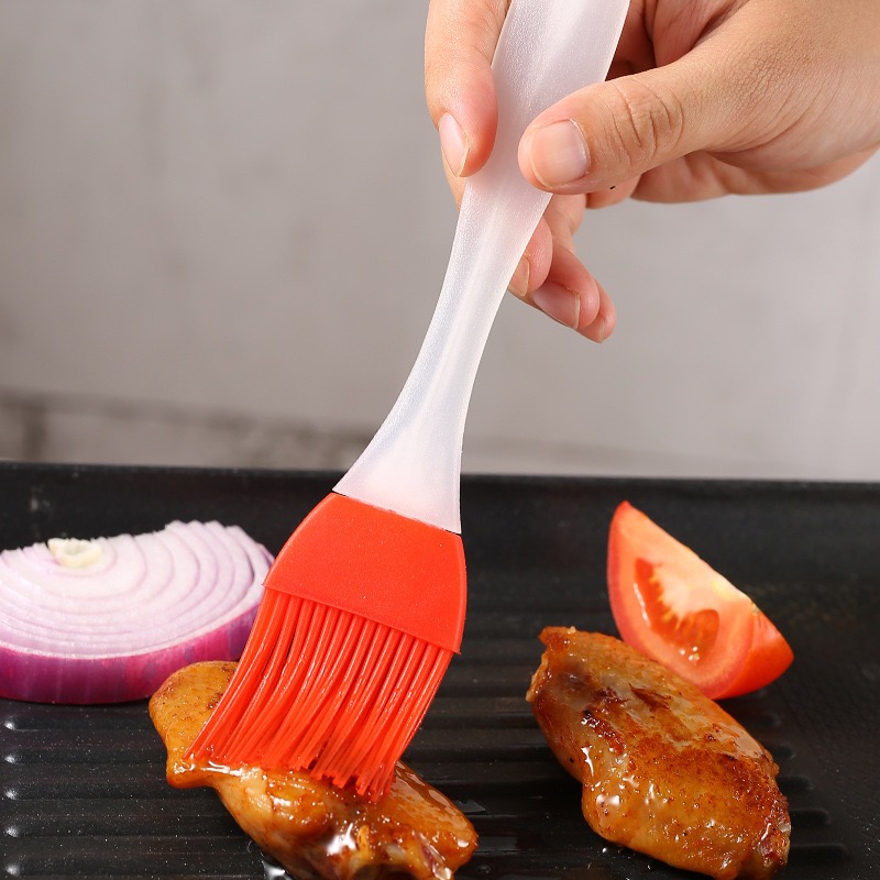 Unique Bargains Kitchenware Silicone Cooking Tool Baster Turkey Barbecue Pastry Brush Purple