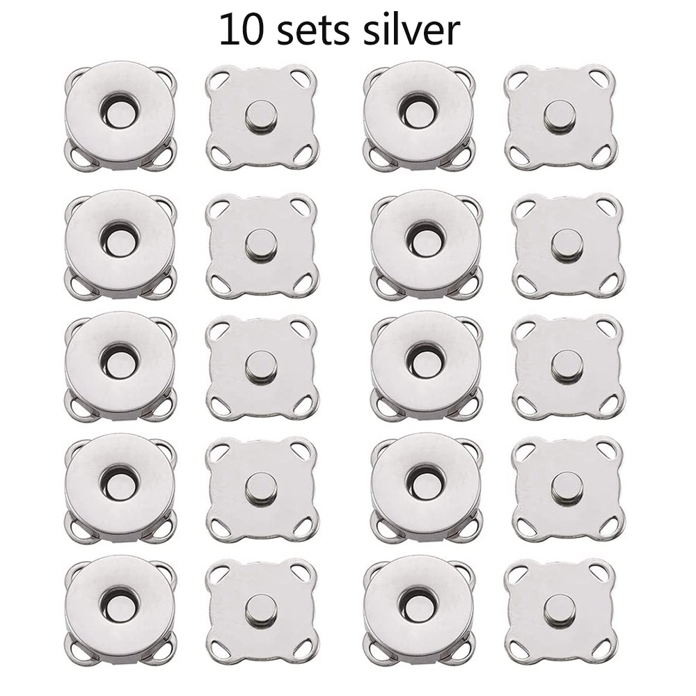 S Magnetic Snap Button Metal Plum Sew On Button Clasps Fasteners For Purses  Handbag Clothes Diy Accessories - Temu Philippines